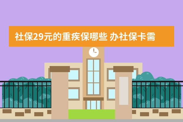 社保29元的重疾保哪些 办社保卡需要几寸照片