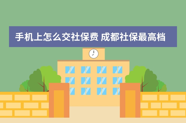 手机上怎么交社保费 成都社保最高档次