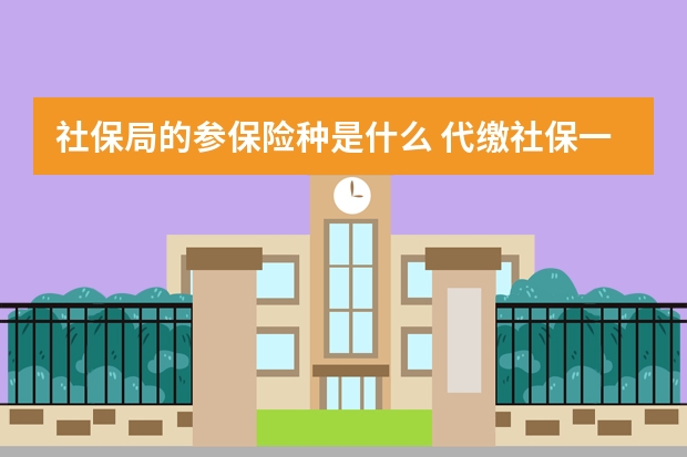 社保局的参保险种是什么 代缴社保一个月多少钱