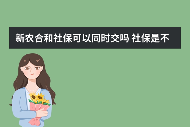 新农合和社保可以同时交吗 社保是不是缴的越多领的越多