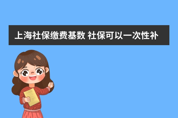 上海社保缴费基数 社保可以一次性补交15年吗