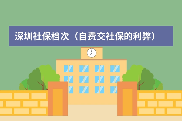 深圳社保档次（自费交社保的利弊）