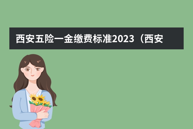 西安五险一金缴费标准2023（西安社保个人缴费标准）