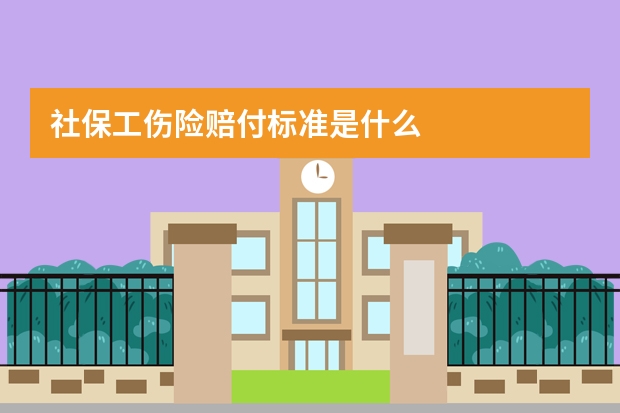 社保工伤险赔付标准是什么